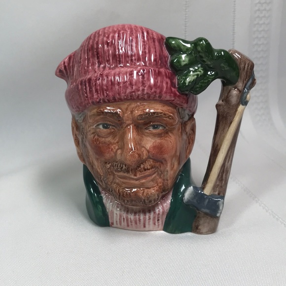 Royal Doulton the Lumberjack D6613 small Toby Character Jug - Picture 2 of 8